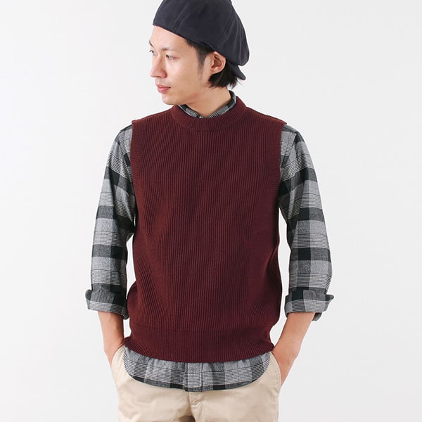 VINCENT ET MIREILLE（ヴァンソン エ ミレイユ） 別注 クルーネック ニットベスト