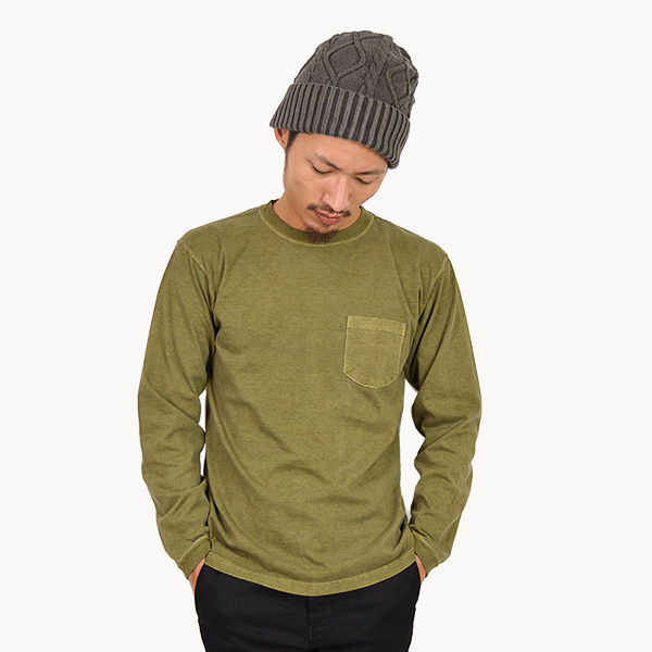 GOOD ON（グッドオン） ロングスリーブ ポケット クルー Tシャツ