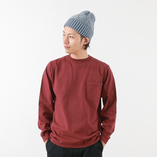 GOODWEAR（グッドウェア） クルーネック ポケット Tシャツ 長袖