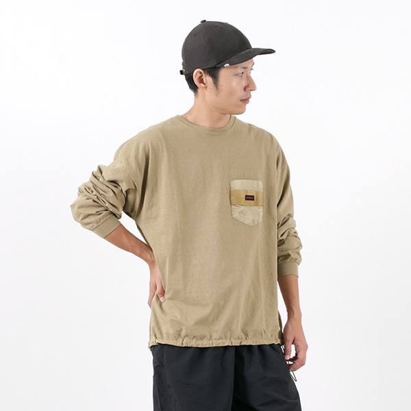 REMI RELIEF × BRIEFING（レミレリーフ × ブリーフィング） コラボ ポケット ロングスリーブ Tシャツ