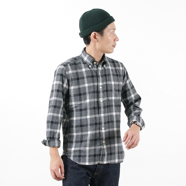 ROCOCO（ロココ） フランネル ビッグチェック ボタンダウンシャツ スタンダードフィット