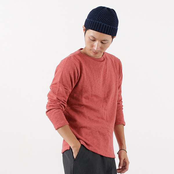 TIEASY（ティージー） オーガニック ボートネック バスクシャツ 長袖